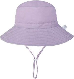 Zando Baby Girls Sun Hat Infant Summer Hat UPF 50+ Sun Protection Cap Wide Brim Bucket Hats for Baby Girls Boys