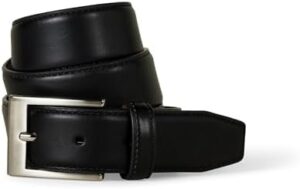 Amazon Essentials Men's Leather Belt, Classic Style