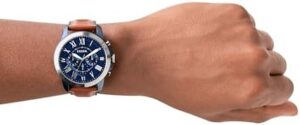 Fossil Grant Men's Watch with Chronograph or Automatic Display and Genuine Leather or Stainless Steel Band - Image 4