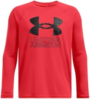 Under Armour Boys' Tech Hybrid Print Fill Long Sleeve