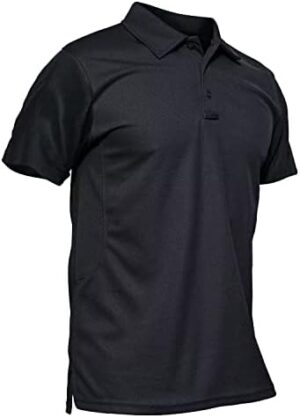 MAGCOMSEN Men's Polo Shirt Quick Dry Performance Short Sleeve Tactical Shirts Pique Jersey Golf Shirt