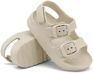 ChayChax Toddler Boys Girls Double Buckle Sandals Children's Adjustable Back Strap Water Sandal - Image 3