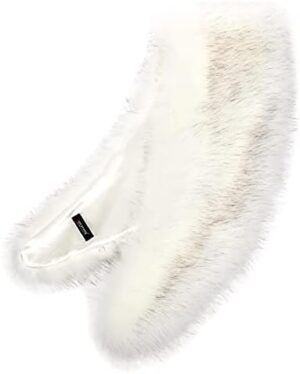 Soul Young Faux Fur Collar Women's Neck Warmer Scarf Wrap - Image 2