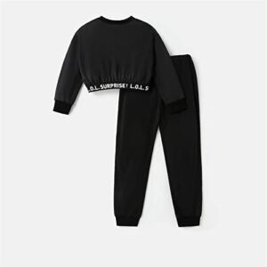 L.O.L. Surprise! Girls Clothes Crop Top and Pant Long Sleeve Doll Print Tie dye Sweatshirt Leggings Girls Outfits Sets 2Pcs - Image 2