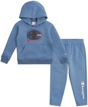 Champion Boys Hoodie and Jogger Set for Kids 2 Piece Athletic Sweatsuit Sets