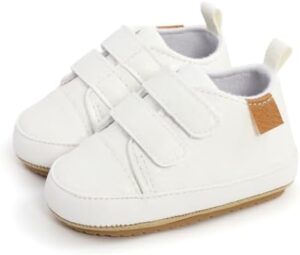 Baby Girls Boys Shoes Soft Anti-Slip Sole Newborn First Walkers High Top Canvas Denim Unisex Infant Sneaker - Image 3