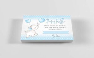 Your Main Event Prints Boy Elephant Baby Shower Invitations - Peanut Baby Shower Invites with Diaper Raffle Cards - Sprinkle - 20 Invites Including Envelopes - Image 4