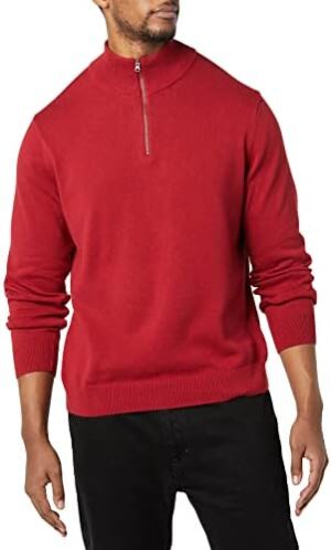 Amazon Essentials Men's 100% Cotton Quarter-Zip Sweater - Image 3