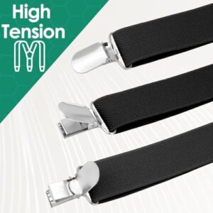 Men's Adjustable Suspenders with Elastic Straps Y-Back,Hiking Suspenders Under Clothes - Image 7