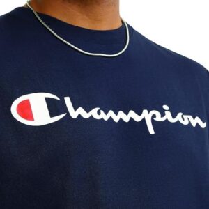 Champion Men's T-Shirt, Classic Graphic T-Shirt, Soft and Comfortable T-Shirts for Men, Script Logo (Reg. or Big & Tall) - Image 4