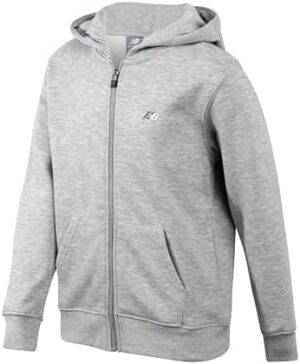 New Balance Boys' Active Sweatshirt - Zip-Up Fleece Hoodie Sweatshirt - Performance Activewear Sweatshirt for Boys (8-20)