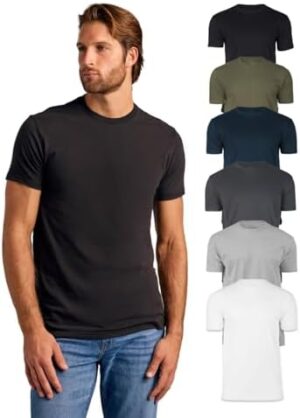 True Classic Mens T-Shirts - Short Sleeve Crew Neck Plain Novelty T Shirt for Men