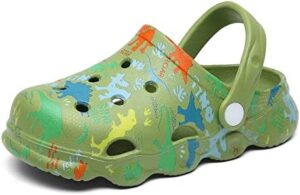 INMINPIN Kids Cute Clogs Cartoon Garden Shoes Boys Girls Slides Slippers Indoor Outdoor Children Water Shower Beach Pool Sandals