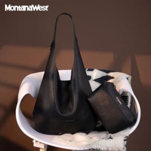 Montana West Hobo Bags Purse for Women Ultra Soft Foldable Shoulder Slouchy Handbags with Cosmetic bag - Image 7