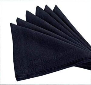 RDS HANKYTEX Men's Handkerchiefs,100% Soft Cotton,Black Hankie,Pack of 6 - Image 4