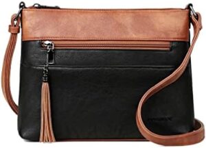 MASINTOR Crossbody Bags for Women, Lightweight Medium Crossbody Purse, Soft Leather Women's Shoulder Handbags with Tassel for Shopping or Travel - Image 8