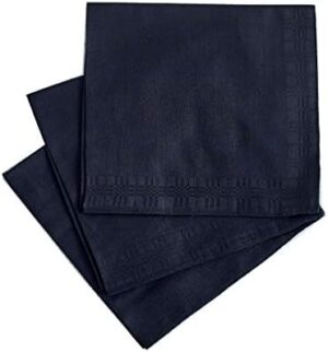 RDS HANKYTEX Men's Handkerchiefs,100% Soft Cotton,Black Hankie,Pack of 6 - Image 3