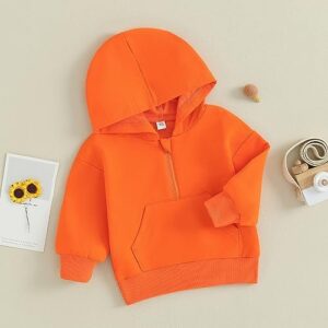 Ledy Champswiin Unisex Baby Boy Girl Clothes Hooded Sweatshirts Solid Color Long Sleeve Hoodies Toddler Top - Image 7