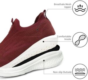 Women's Walking Shoes Lightweight Comfort Workout Casual Non Slip Fashion Sneakers - Image 3