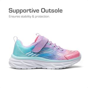 DREAM PAIRS Girls Shoes Sneakers Kids Tennis Shoes Sparkle ColorBurst Lightweight Running Casual Walking Shoes - Image 3