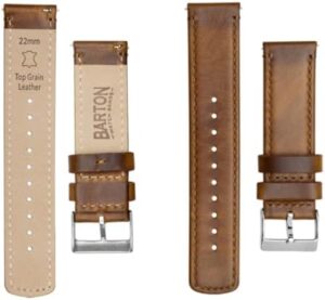 Barton Quick Release - Top Grain Leather Watch Band Strap - Choice of Width - 16mm, 18mm, 19mm, 20mm, 21mm 22mm, 23mm or 24mm - Image 5