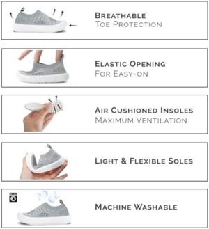 JAN & JUL Machine Washable Knit Shoes | Breathable Light-Weight Sneakers (Baby/Toddler/Little Kid) - Image 3