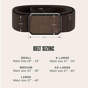 Groove Life Groove Belt Men's Stretch Nylon Belt with Magnetic Aluminum Buckle, Lifetime Coverage - Image 6