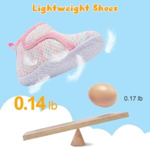 FEETCITY Lightweight Baby Sock Shoes Baby Walking Shoes Boys Girls Infant High-Top Shoes Baby BarefootShoes 12-18 Months - Image 3