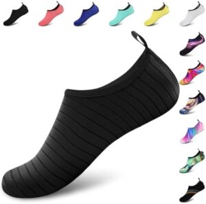 VIFUUR Water Sports Shoes Barefoot Quick-Dry Aqua Yoga Socks Slip-on for Men Women