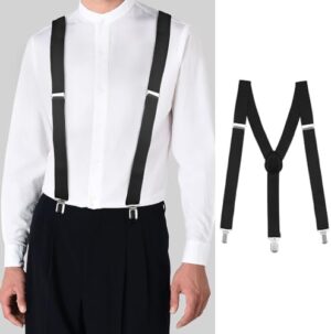 Men's Adjustable Suspenders with Elastic Straps Y-Back,Hiking Suspenders Under Clothes - Image 5