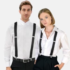 Men's Adjustable Suspenders with Elastic Straps Y-Back,Hiking Suspenders Under Clothes - Image 6