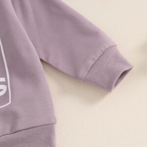 Baby Girl Fall Clothes Set Long Sleeve Letter Print Sweatshirt Pants Toddler Infant Outfits 6 12 18 24 Months 2T 3T - Image 5