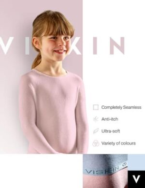 Viskin Kids Seamless Top for Eczema Prone Skin, Psoriasis and Itchy Skin, Viscose Fibre Clothing for Boys and Girls, Absorbs Moisture, Soothing and Cooling Effect 5-8 Years, Ecru - Image 4