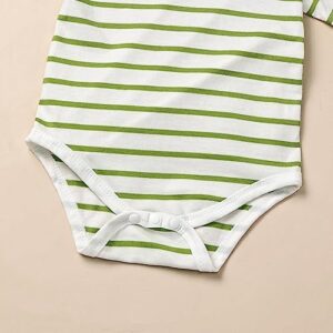 Baby Boy Clothes Newborn Outfits Stripe Romper Infant Cartoon Overall Adjustable Suspender Pants Set 0-18 Months - Image 6