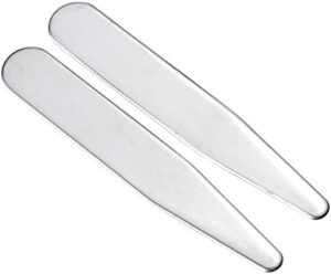 Jovivi 36pc Stainless Steel Collar Stays in Clear Plastic Box For Mens Dress Shirt, Order the Sizes You Need - Image 3