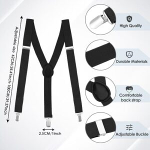 Men's Adjustable Suspenders with Elastic Straps Y-Back,Hiking Suspenders Under Clothes - Image 2