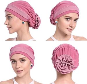 Fashion Hijabs for Women Muslim Soft Head Headwear India Hat Cancer Chemo Turban Wrap Scarf Cap - Image 2