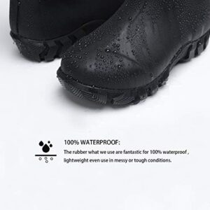 8 Fans Kids Rubber Boots 100% Waterproof Fishing Hunting Neoprene Winter Snow Rain Boots with Warm Liners for Boys and Girls - Image 2