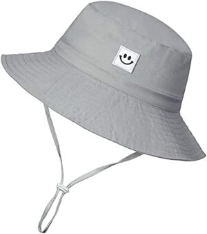 55cube Toddler Sun Hat Beach Bucket Hat for Girls Boys Toddlers - Image 4