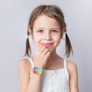 Compatible with Kids Apple Watch Band, Breathable Soft Nylon Loop Strap for Boy Girl, Compatible with iWatch Series 9/8/7/6/5/4/3/SE/SE2 38mm 40mm 41mm & 42mm 44mm 45mm - Image 4