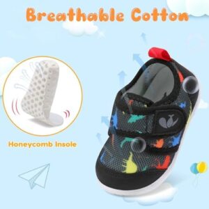 FEETCITY Baby First Walking Shoes Boys Girls Infant Sneakers Crib Shoes Breathable Lightweight Slip On Shoes - Image 4