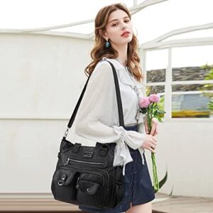 KL928 Large Purses for Women Shoulder Bag Tote Handbags Stylish Vegan Leather Hobo Bags Ladies - Image 6