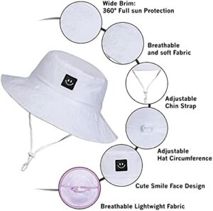 55cube Toddler Sun Hat Beach Bucket Hat for Girls Boys Toddlers - Image 2