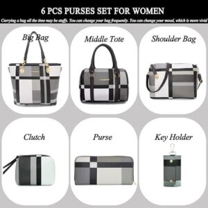 2E-youth Designer Purses and Handbags for Women Satchel Shoulder Bag Tote Top Handle Bag - Image 2