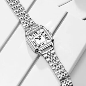 Classic Square Watches for Women with Roman Numerals Ladies Casual Dress Watch - Image 7