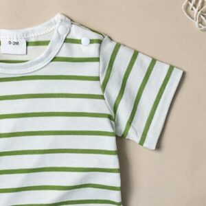 Baby Boy Clothes Newborn Outfits Stripe Romper Infant Cartoon Overall Adjustable Suspender Pants Set 0-18 Months - Image 5