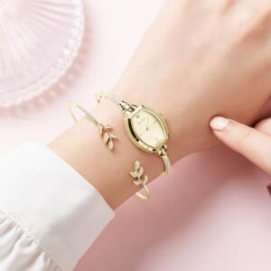 Petite Bracelet Watch for Women, Gifts for Girlfriend Diamond Dress Analog Watch Waterproof - Image 5