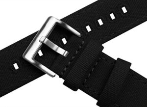 BARTON Canvas Quick Release Watch Band Straps - Choose Color & Width - 18mm, 19mm, 20mm, 21mm, 22mm, 23mm, or 24mm - Image 4