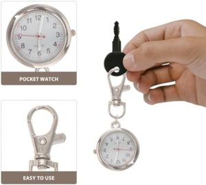 1pc Casual Pocket Watch Nurse Watch Clip On Watch Portable Nursing Pocket Watch Delicate Hanging Watch Nurse Fob Watch - Image 3