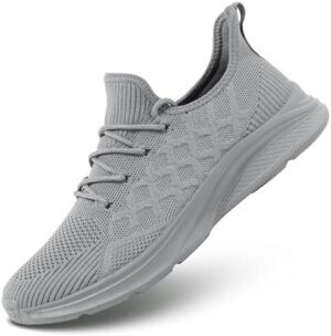 Mens Walking Shoes Lightweight Mesh Running Shoes Fashion Tennis Sneakers Comfort Gym Workout Soft Sole